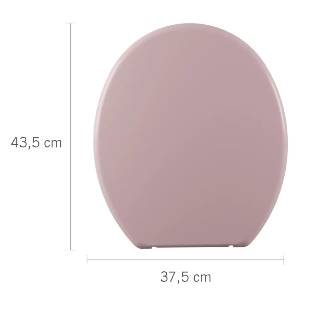 Assento Sanitário Oval Soft Rosa 1 Astra
