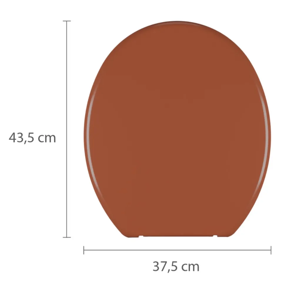 Assento Sanitário Oval Soft Caramelo 1 Astra