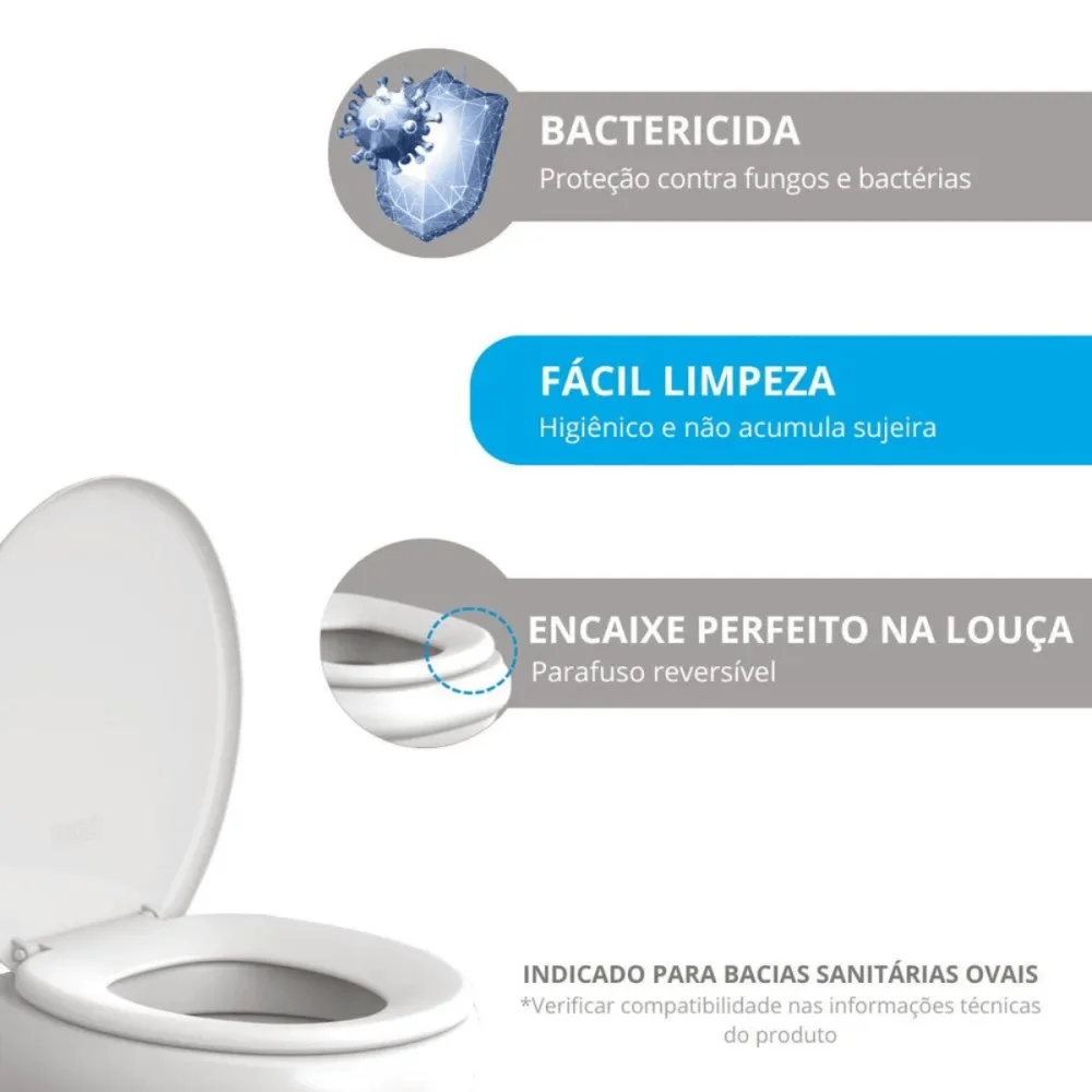 Assento Sanitário Oval Soft Caramelo 1 Astra