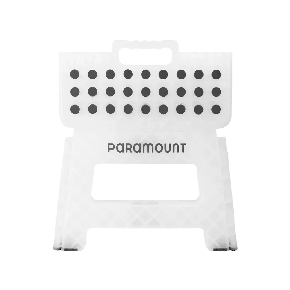 Banqueta Dobrável Antiderrapante 22cm Clear Paramount