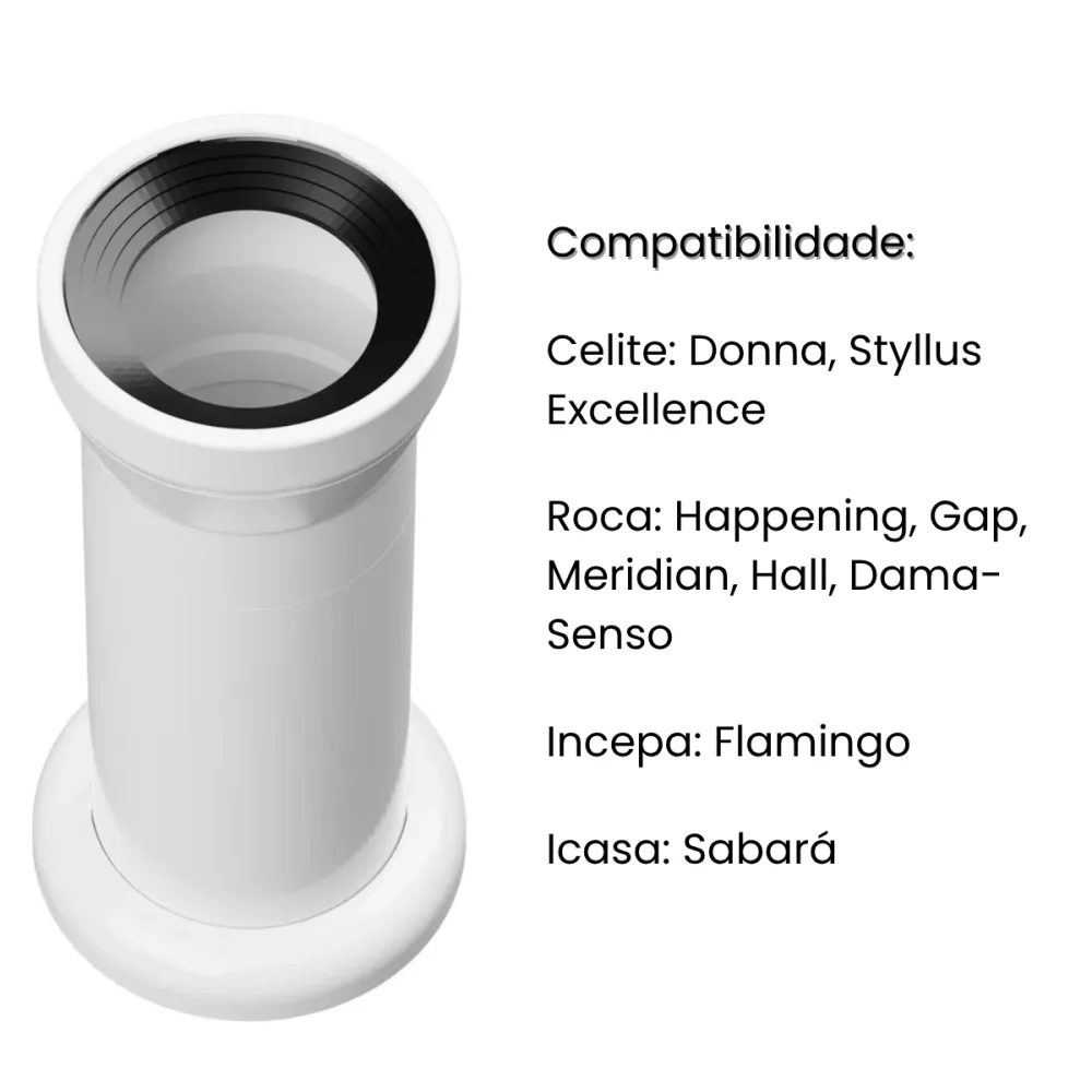 Bolsa Ligação P/ Vaso Sanitário Horizontal Externa Astra BS9