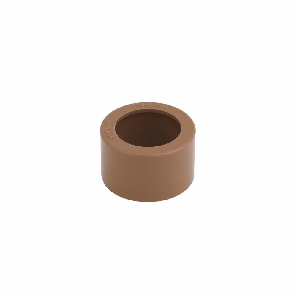 Bucha De Redução Curta Soldável PVC Marrom 60x50 Krona