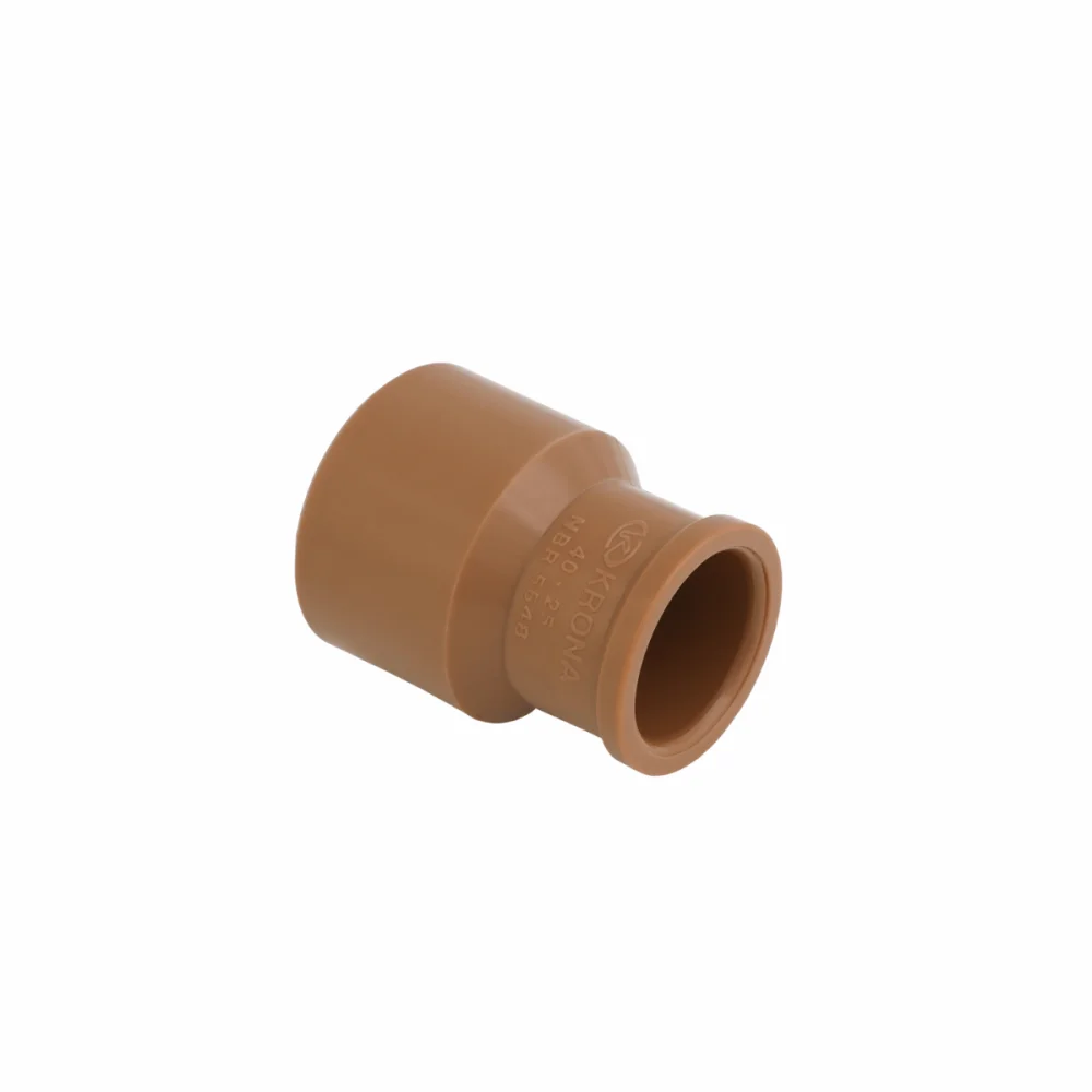 Bucha De Redução Longa Soldável PVC Marrom 40x25 Krona