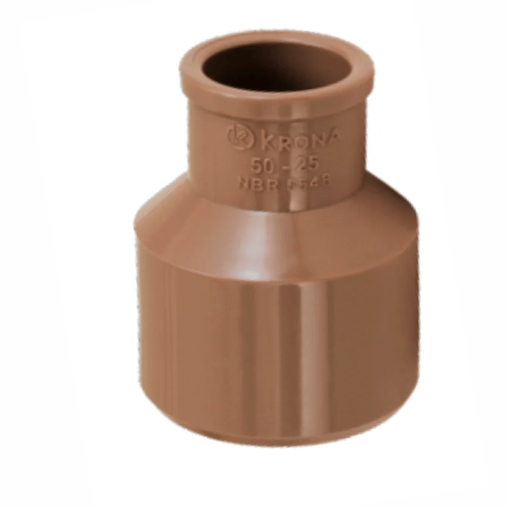 Bucha De Redução Longa Soldável PVC Marrom 50x25 Krona