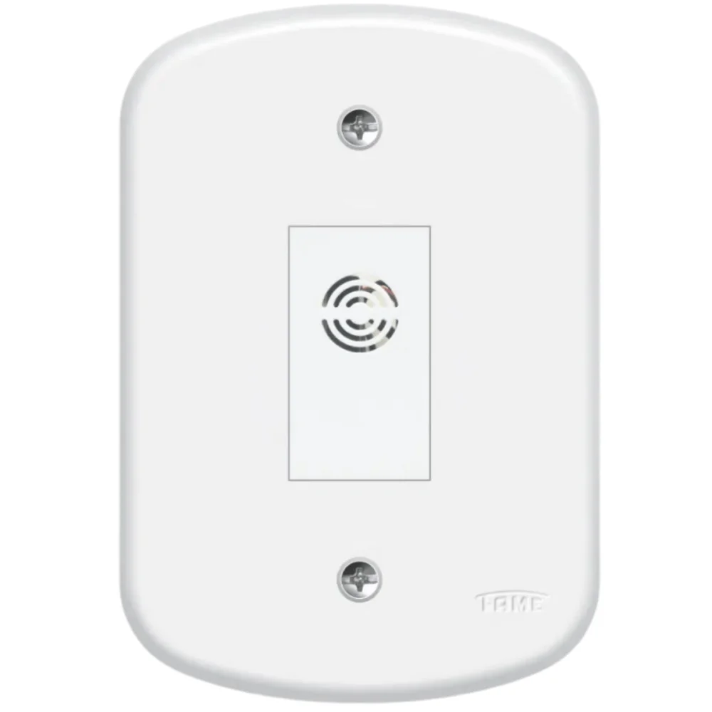 Campainha De Embutir 4x2 Elétrica Cigarra Bivolt (127v-220v) Blanc Ref 4371 Fame