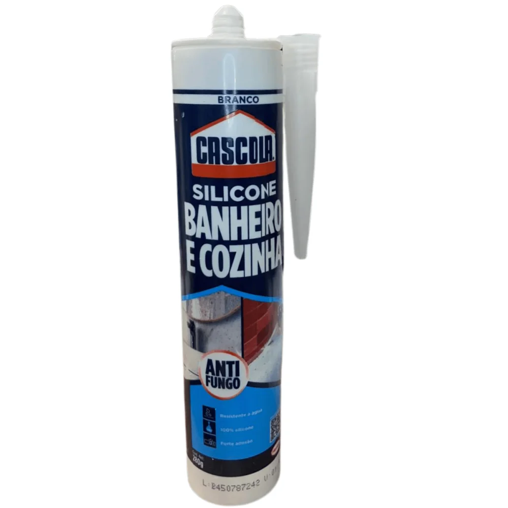 Silicone Banheiro e Cozinha Branco 280g Cascola
