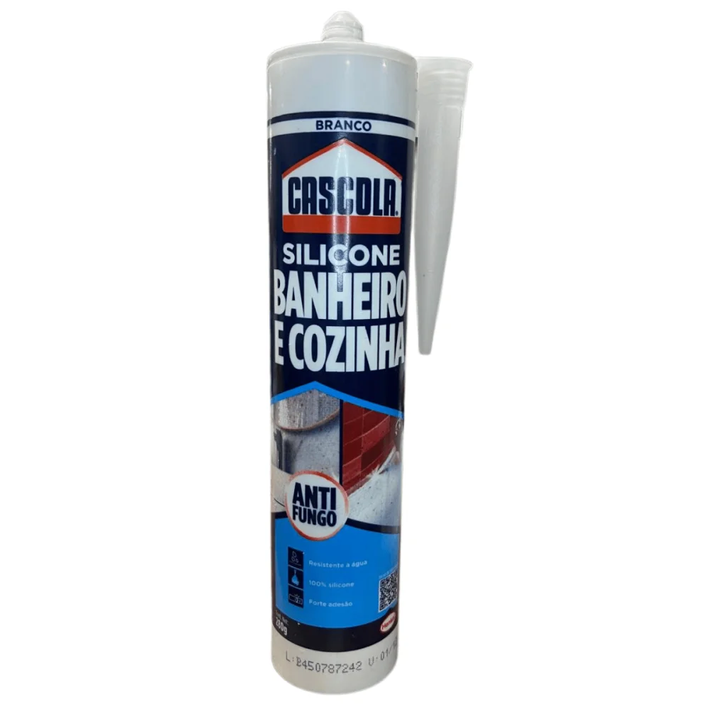 Silicone Banheiro e Cozinha Branco 280g Cascola