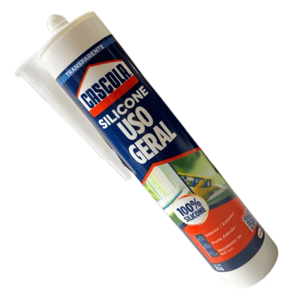 Silicone Uso Geral Incolor 252g Interno e Externo Cascola