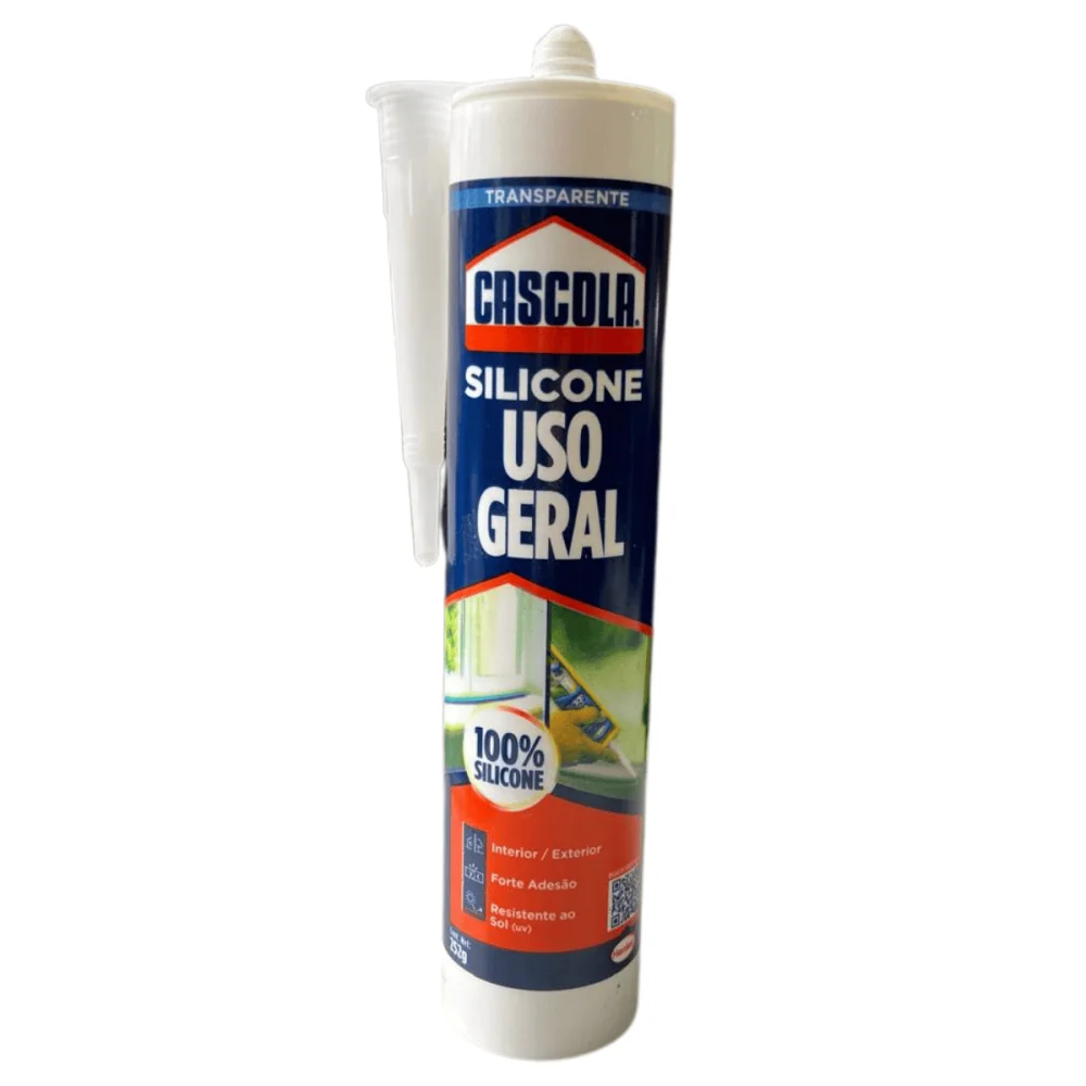 Silicone Uso Geral Incolor 252g Interno e Externo Cascola