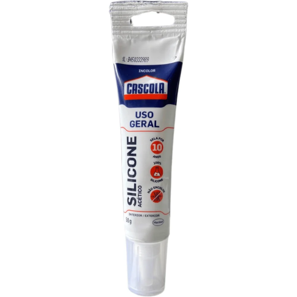 Silicone Uso Geral Incolor 50g Interno e Externo Cascola