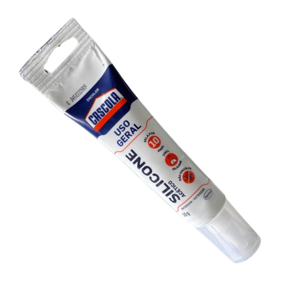 Silicone Uso Geral Incolor 50g Interno e Externo Cascola