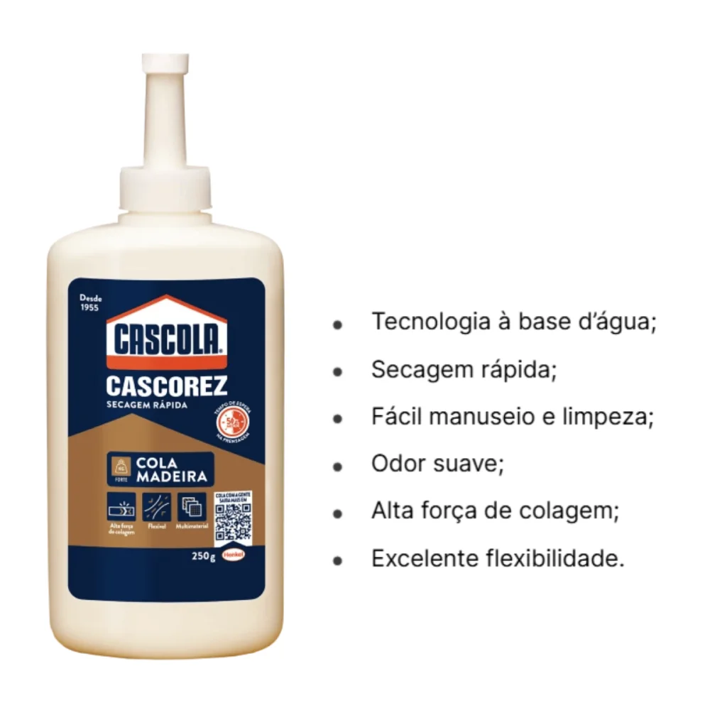 Cola Para Madeira Cascorez 250g Cascola