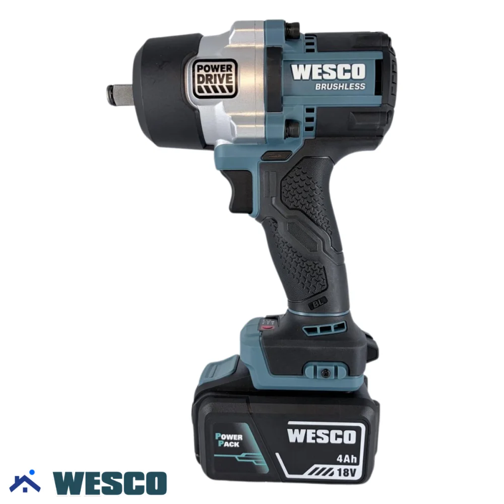 Chave de Impacto Brushless 1/2" 2 Baterias 18v 700Nm Wesco