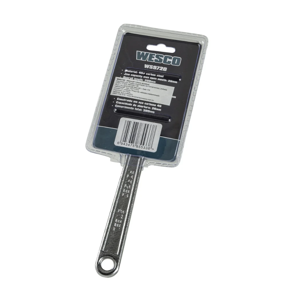 Chave Inglesa Ajustável 8" - 200mm WS9720 Wesco