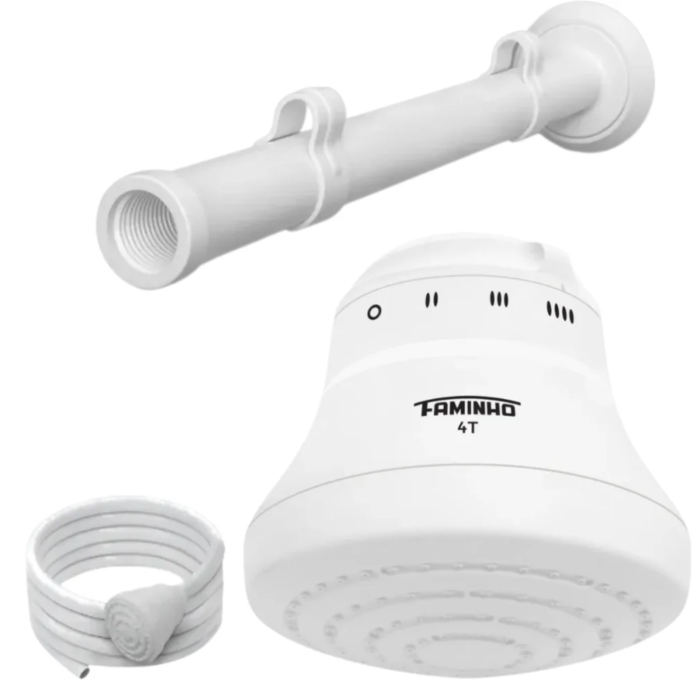 Chuveiro Elétrico Ducha Faminho 4T C Cano 6800W 220v Fame