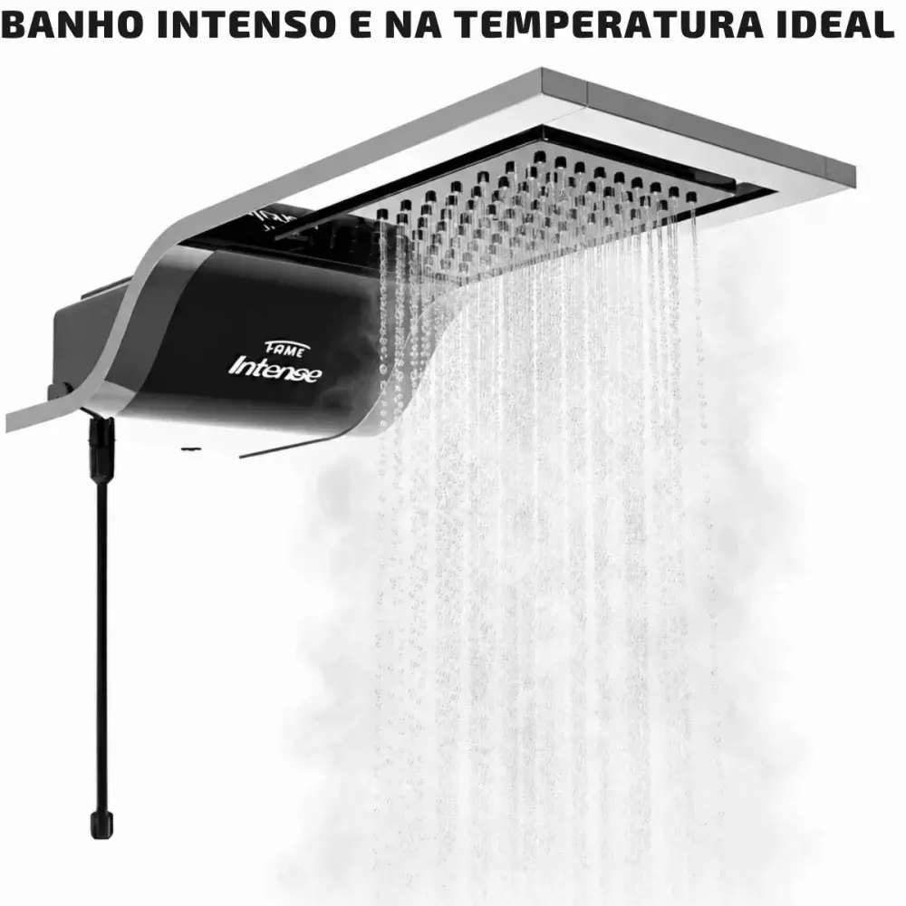 Chuveiro Eletrônico Ducha Fame Intense 7800w 220v Black
