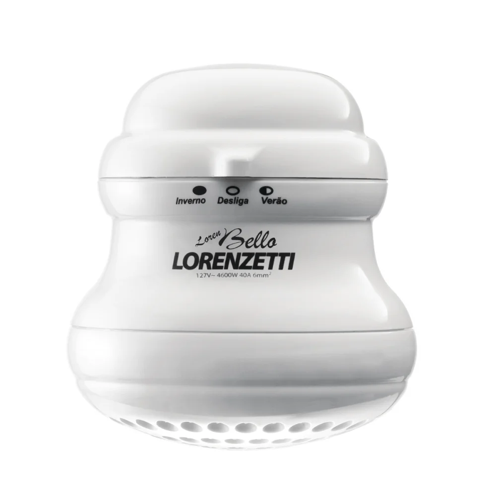Chuveiro Elétrico Loren Bello C/ Cano Branco 220v 5500w Lorenzetti