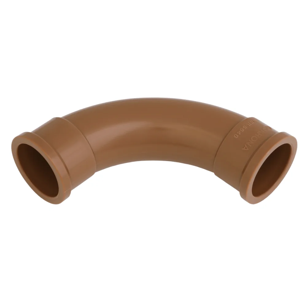 Curva Longa 90º PVC Marrom Soldável 25mm Krona