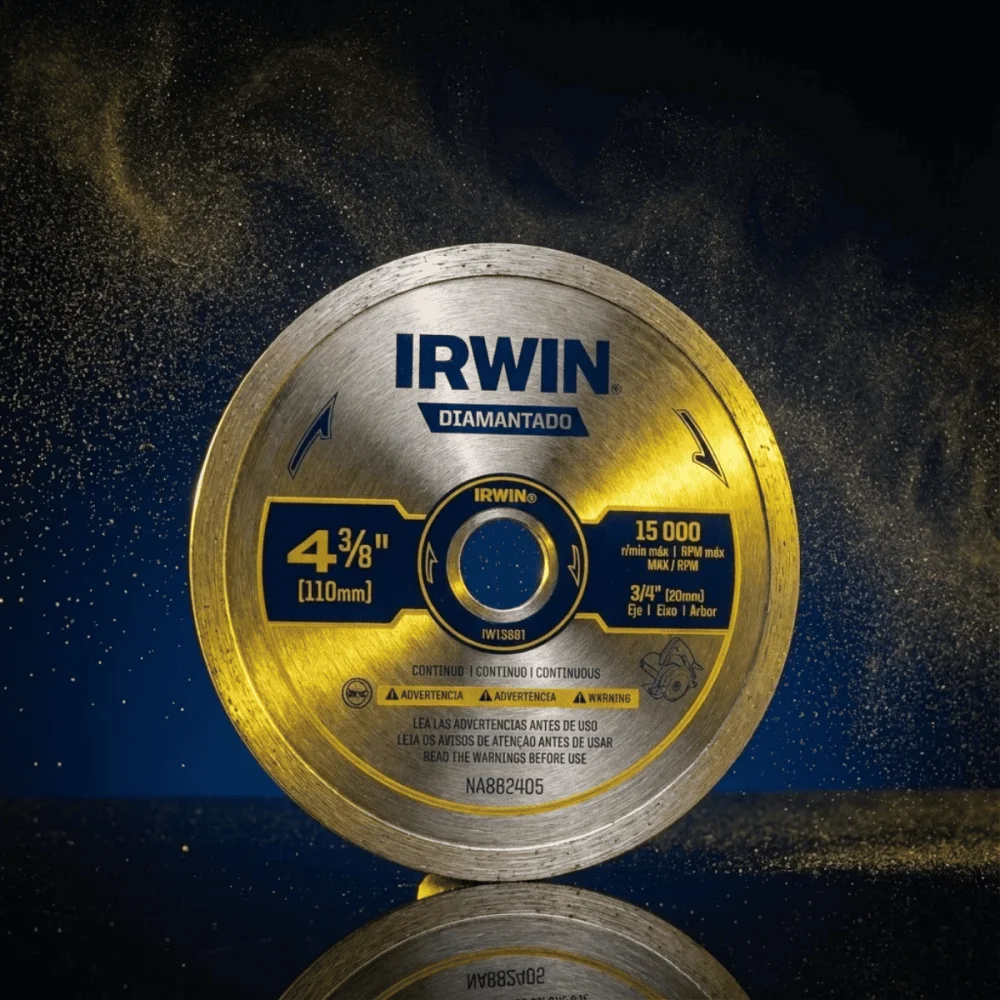 Disco Diamantado Contínuo Liso 110x20mm Irwin
