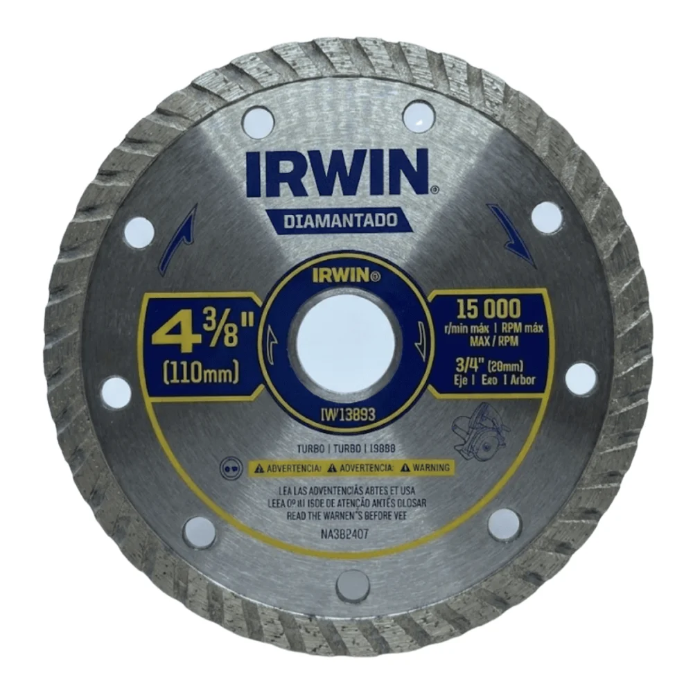 Disco Diamantado Turbo 110x20mm Irwin