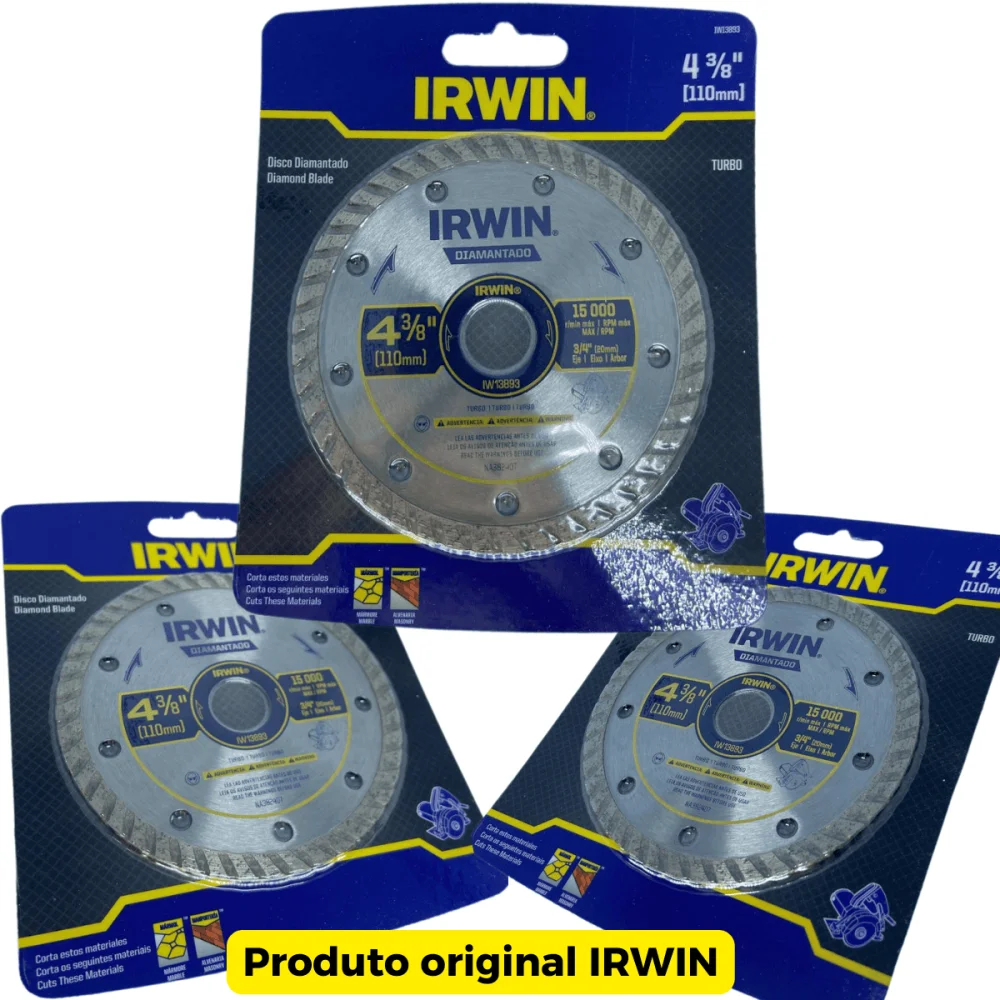 Disco Diamantado Turbo 110x20mm Irwin