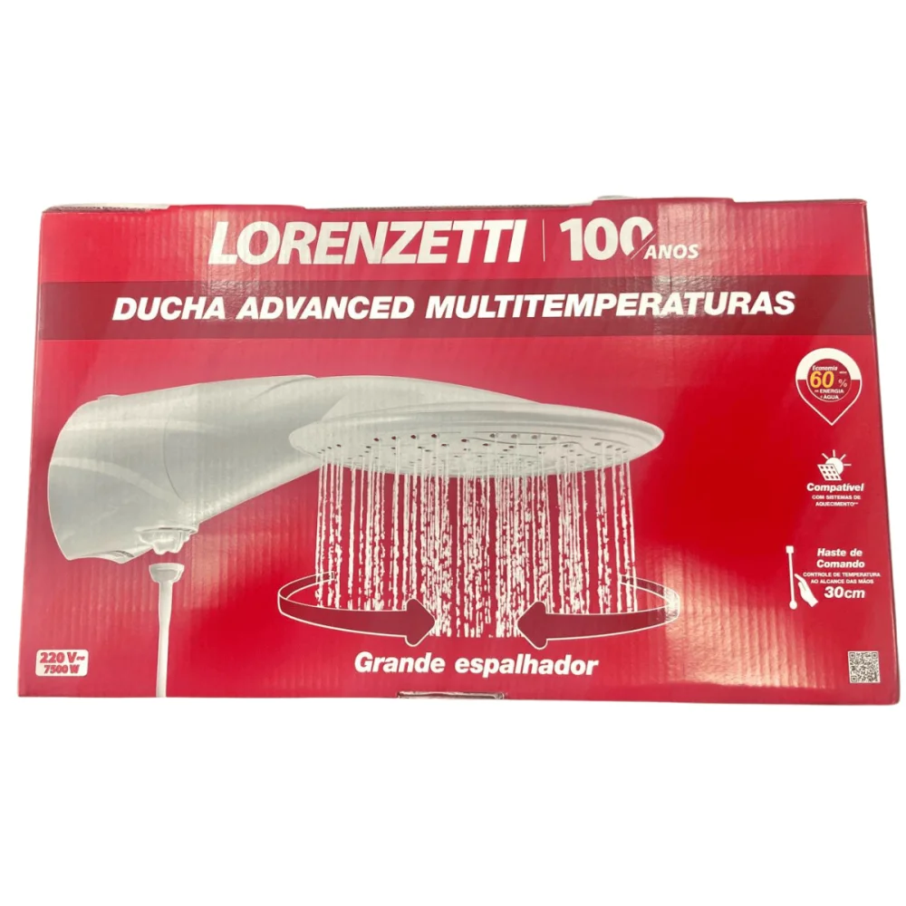Ducha Advanced Multitemperaturas 220v x 7500w Lorenzetti