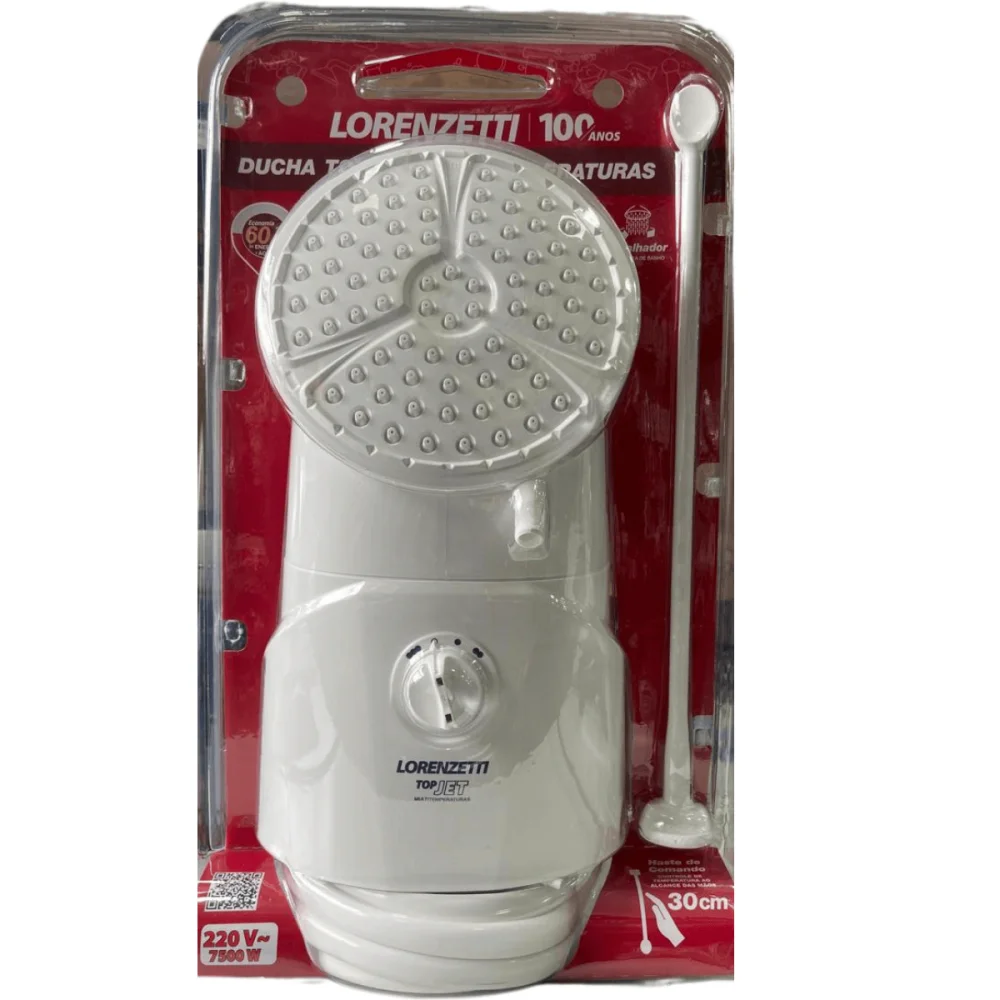 Chuveiro Elétrico Ducha Top Jet 7500w 220v Lorenzetti
