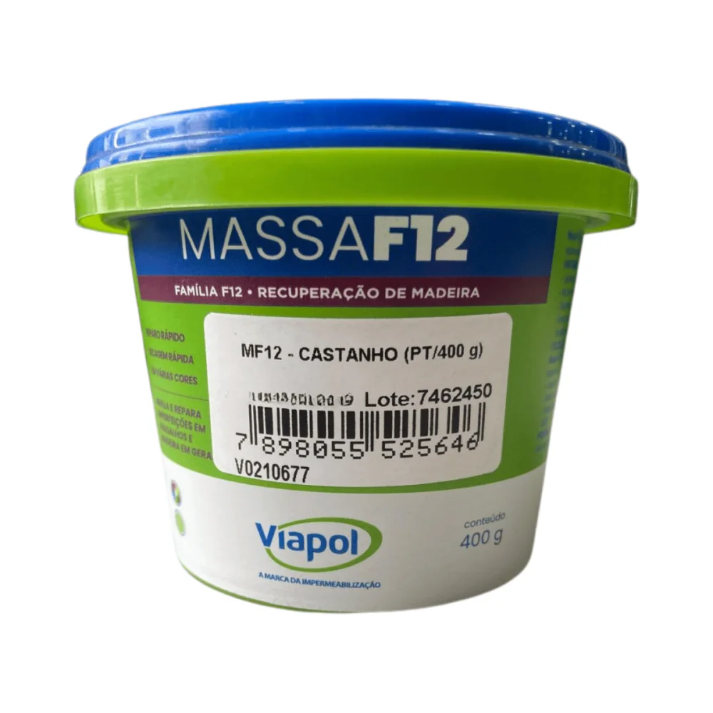 Massa F12 Castanho 400g Viapol
