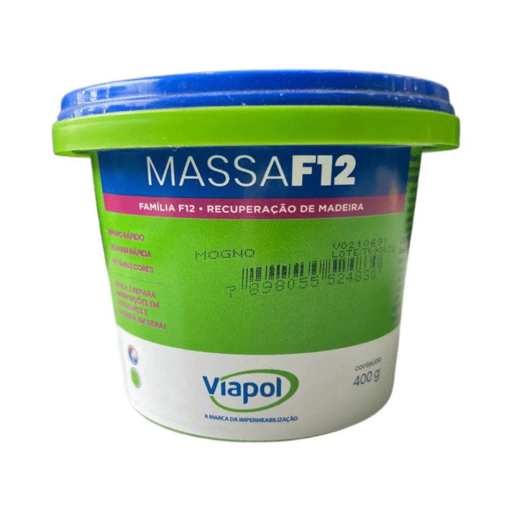Massa F12 Mogno 400g Viapol
