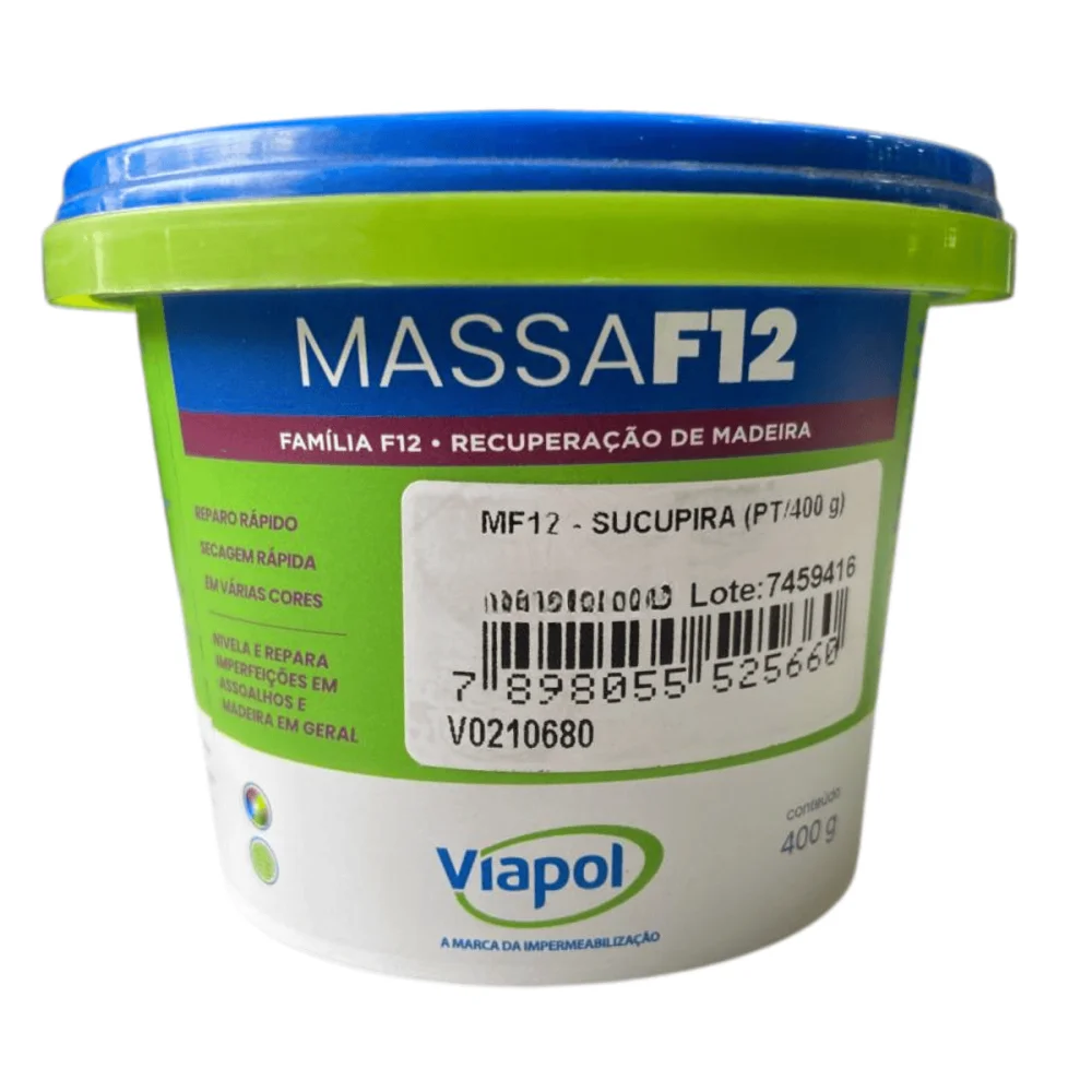 Massa F12 Sucupira 400g Viapol