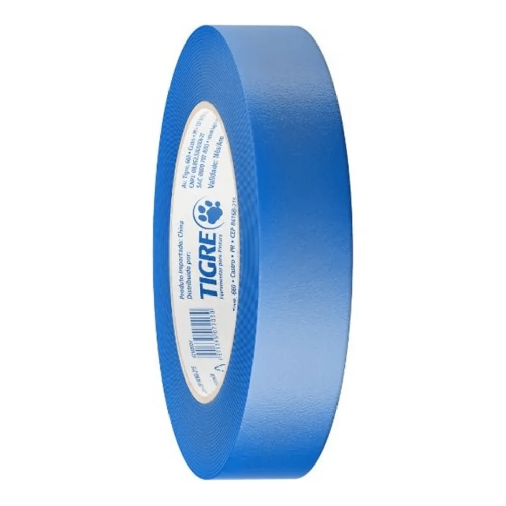 Fita Crepe Azul 24mm x 50m Tigre