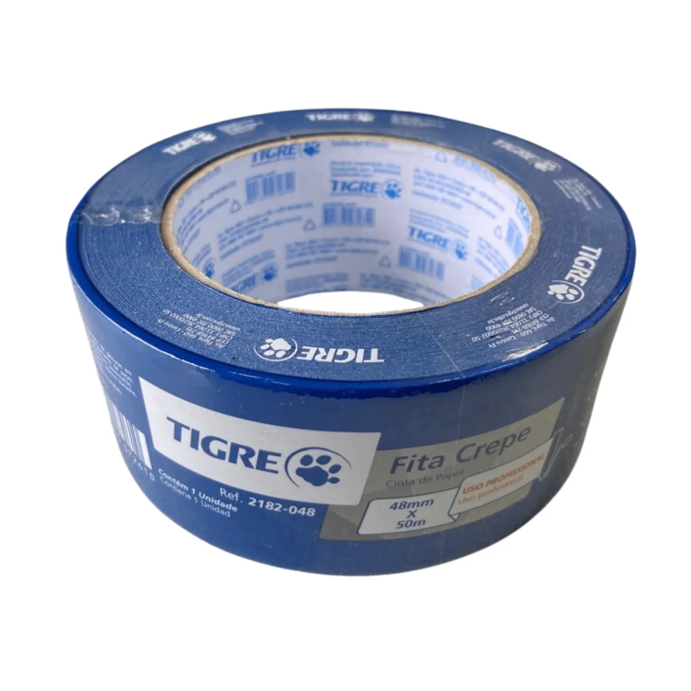Fita Crepe Azul 48mm x 50m Tigre