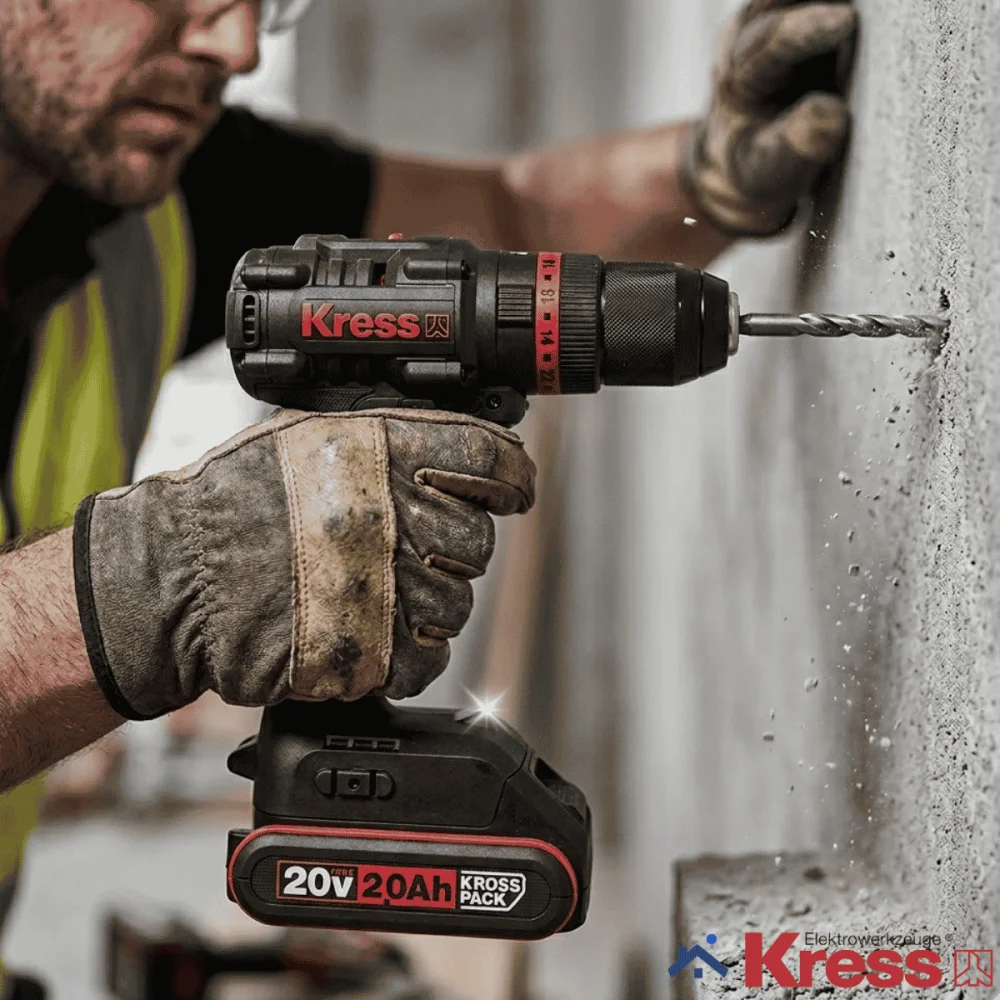 Furadeira de Impacto 20V Brushless Kress KH370.1