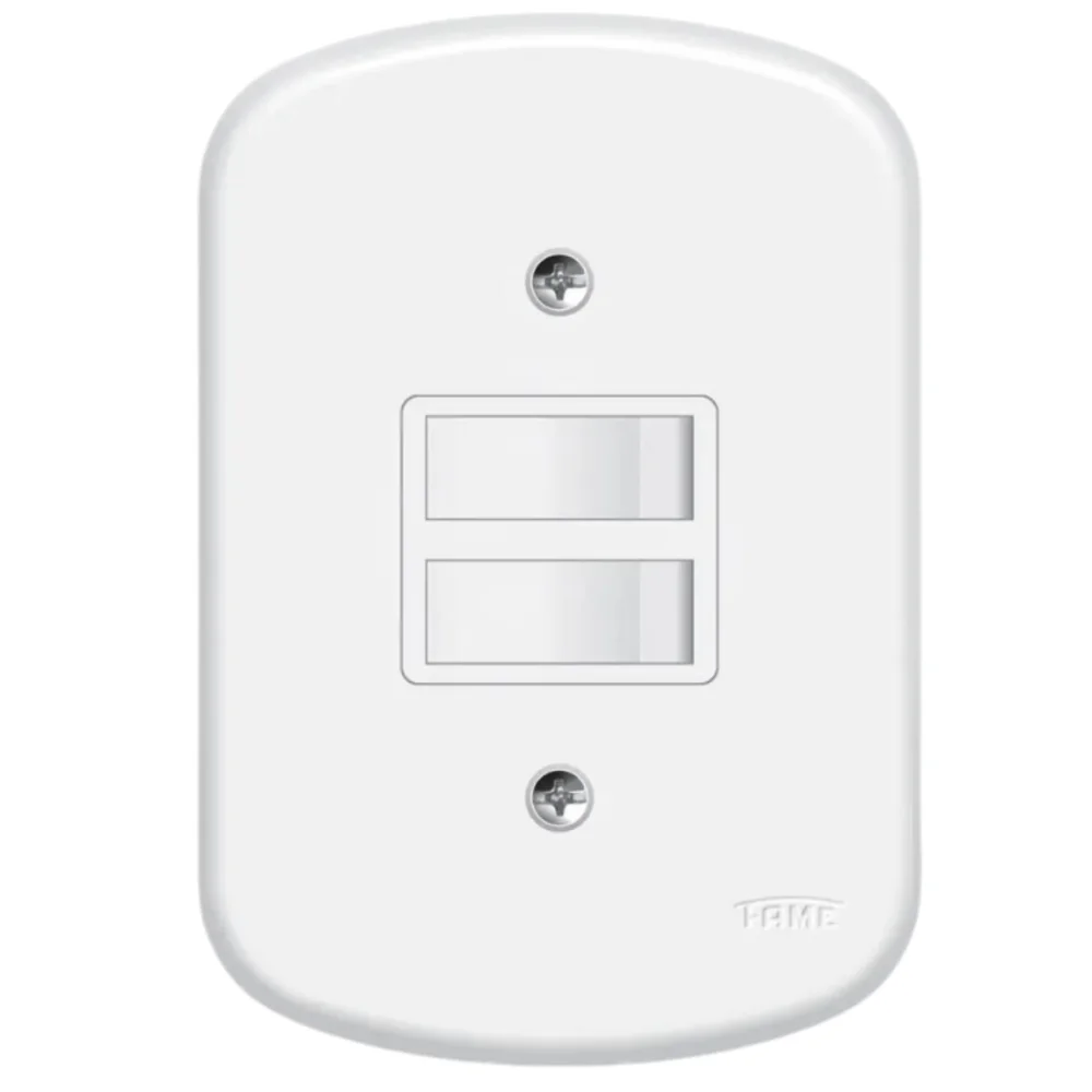 Interruptor 2 Teclas Paralelas 10A/250v Blanc Ref 642 Fame