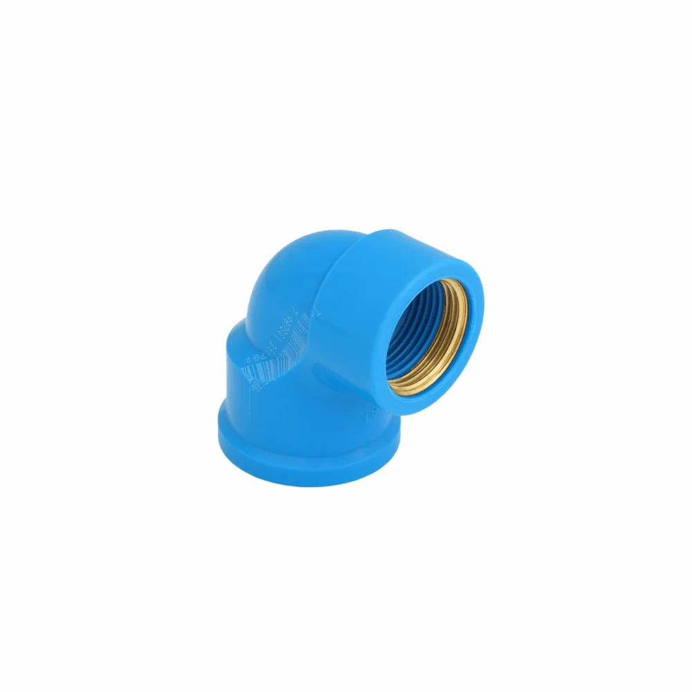 Joelho 90º Azul PVC Soldável Com Bucha De Latão 25x1/2 Krona