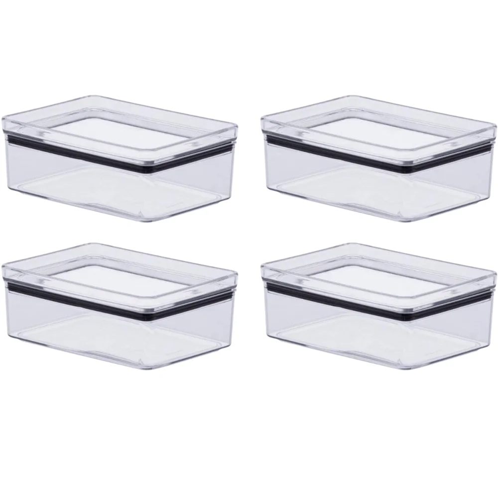 Kit 4 Potes Porta Frios Hermético 770ml Paramount