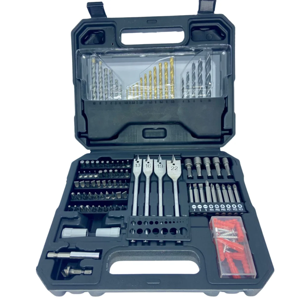 Kit de Brocas e Bits Com 125 Peças WS9958 Wesco