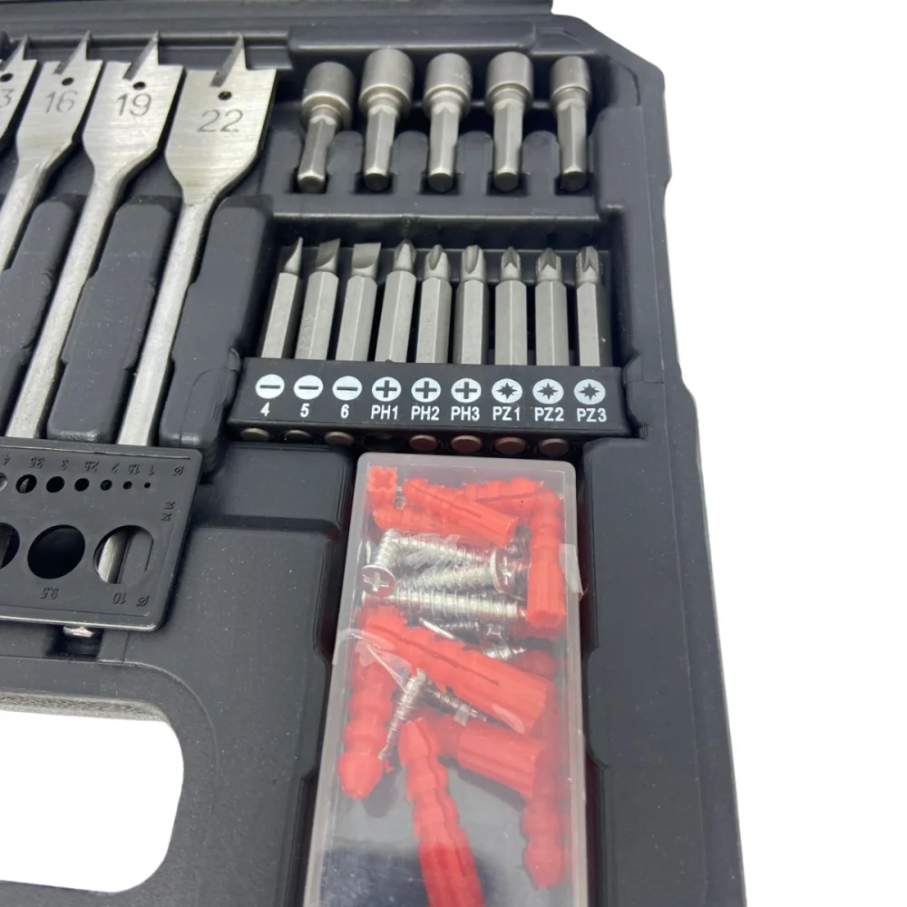 Kit de Brocas e Bits Com 125 Peças WS9958 Wesco