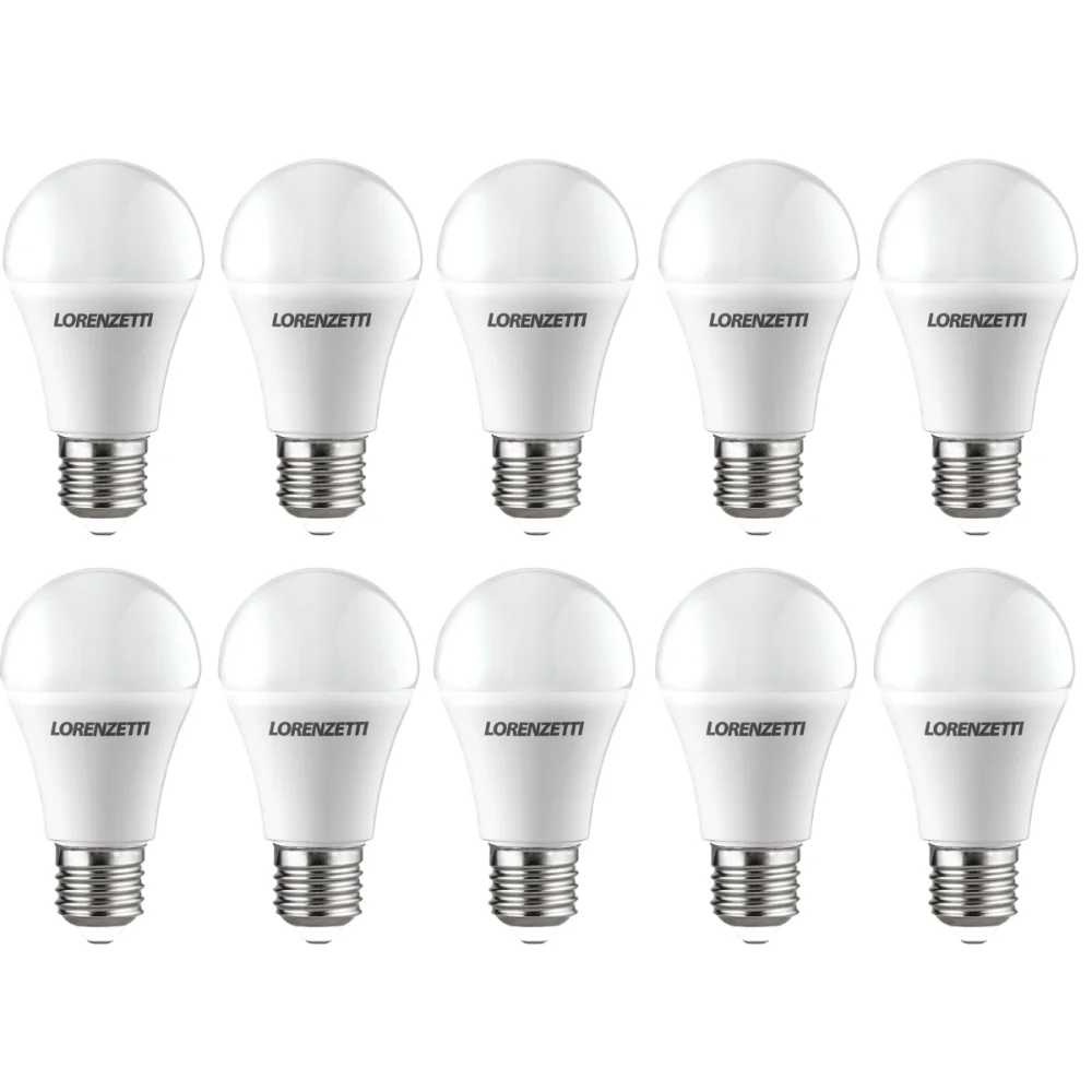 Kit Econômico 10 Lâmpadas LED 12W Lorenzetti – Luz Branca Bivolt