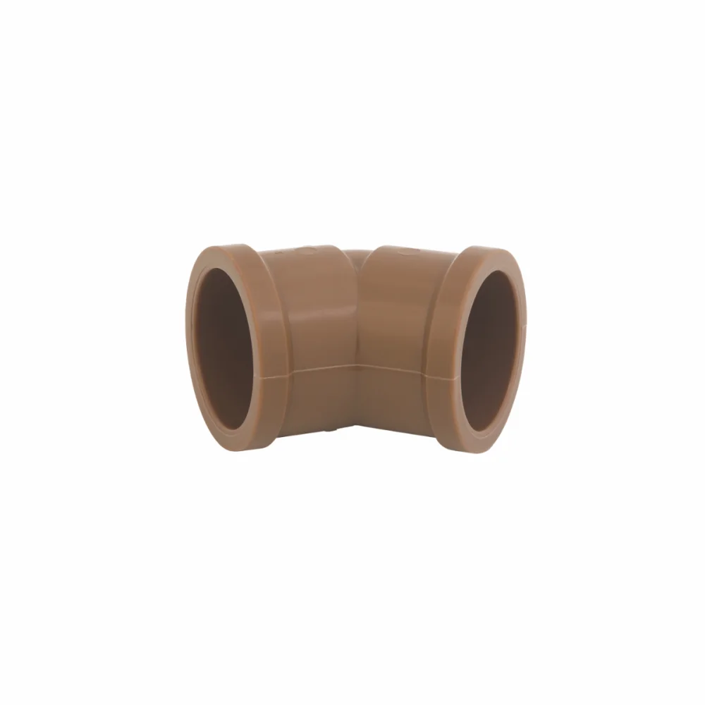 Kit Joelho 45º PVC Marrom Soldável 20mm C/ 10 Peças Krona