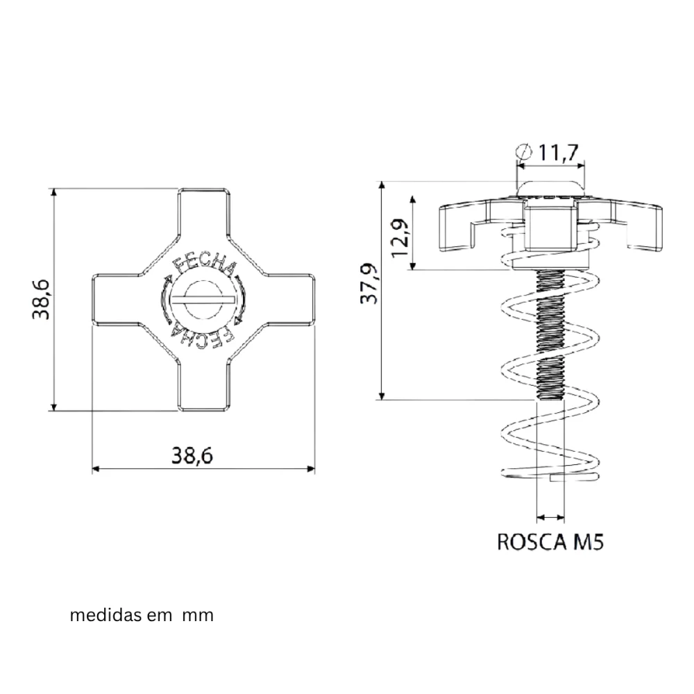 Kit Reparo Cruzeta Válvula Hydra Max 2550 Blukit