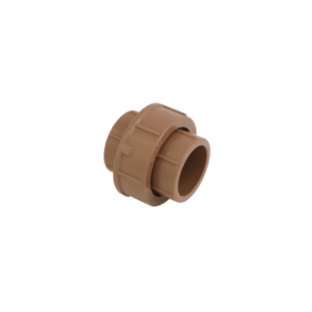 Kit União Soldável PVC Para Água Fria 25mm Marrom C/ 5 peças Krona