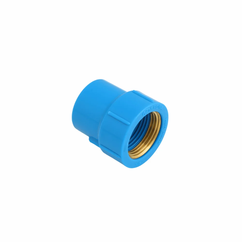 Luva Azul PVC Soldável Com Bucha De Latão 25x1/2 Krona