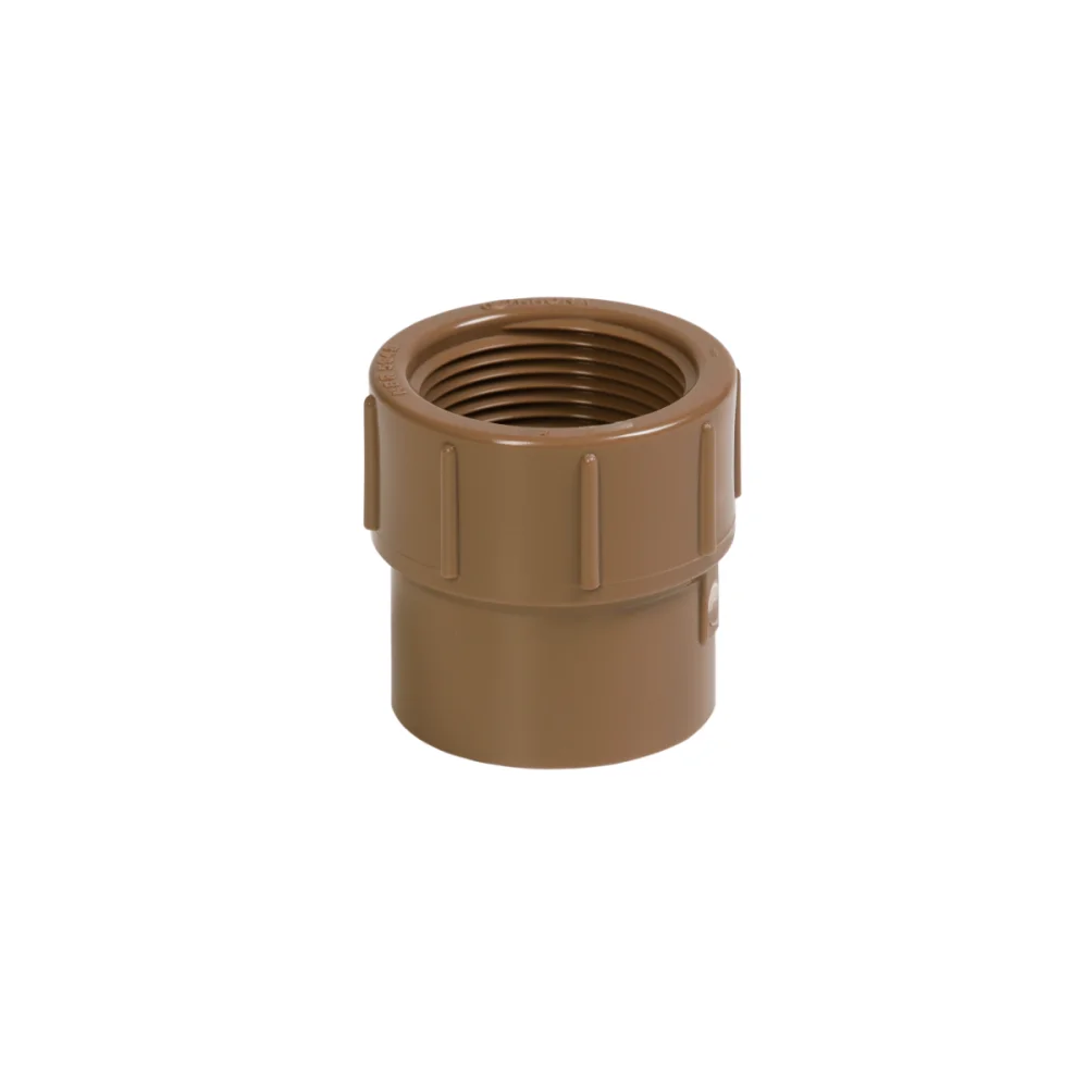 Luva PVC Marrom Soldável e Rosca 25mm x 3/4" (LR) Krona