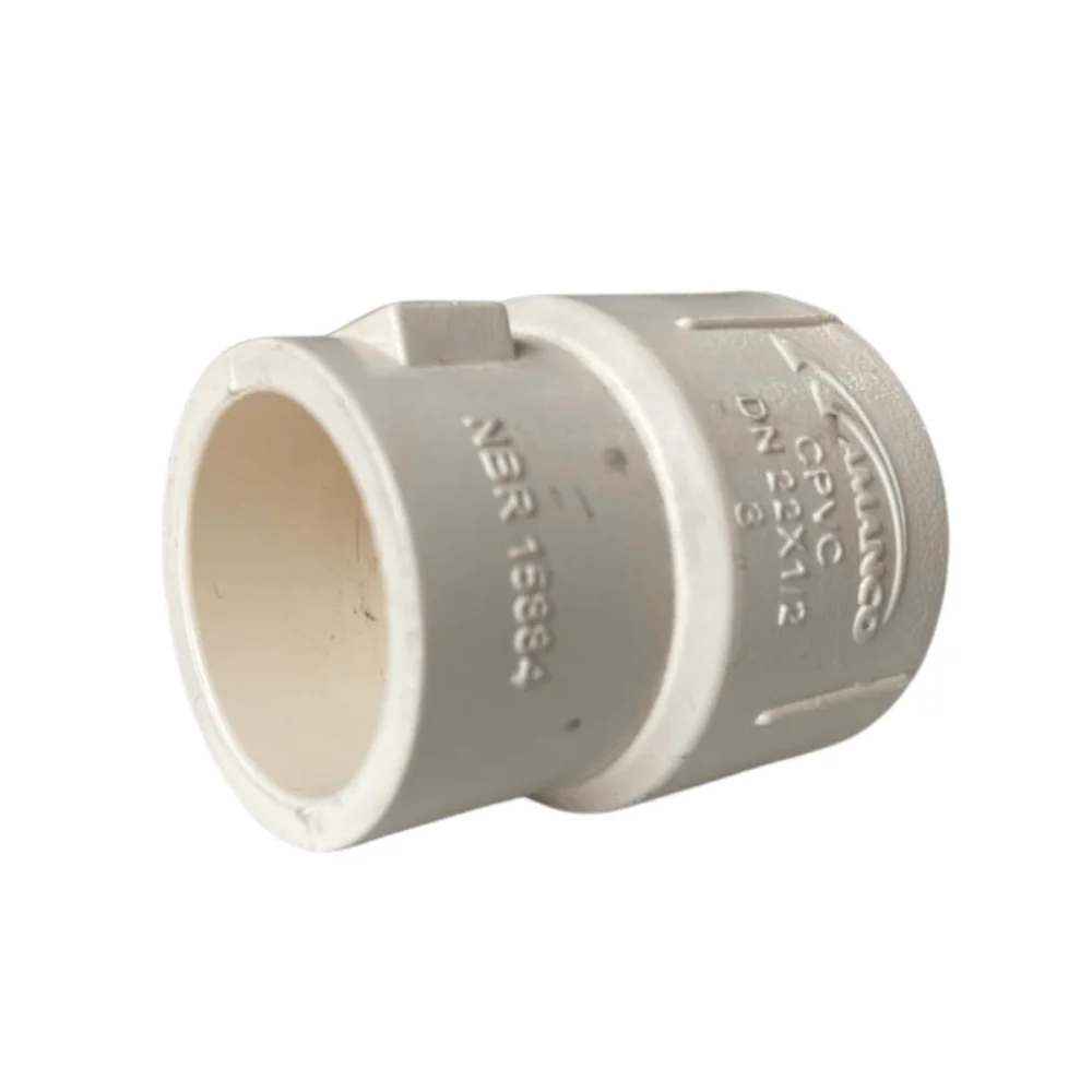 Luva de Transição Água Quente 22mm x 1/2 Super CPVC Amanco