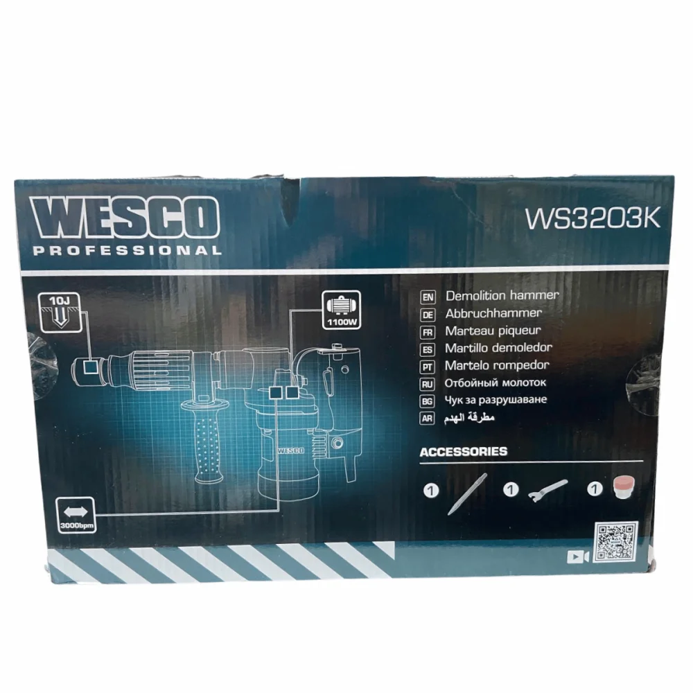 Martelo Rompedor 1100W - 10J WS2303K 220V Wesco