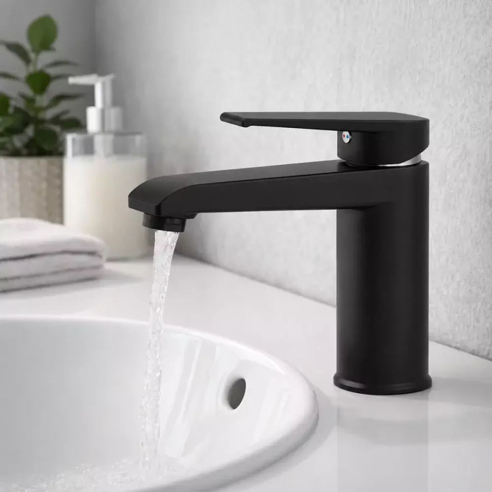 Misturador Monocomando Lavatório Loren Shape 2875 B46 Preto Lorenzetti