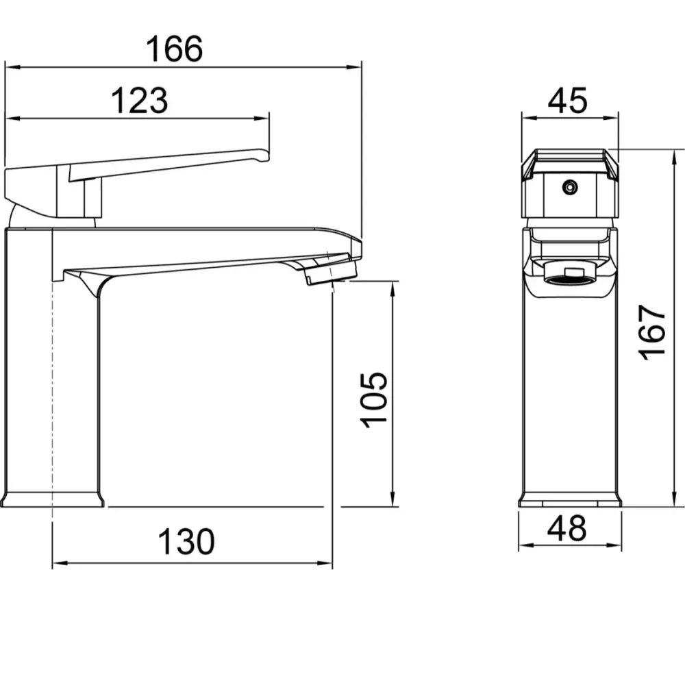Misturador Monocomando Lavatório Loren Shape 2875 B46 Preto Lorenzetti