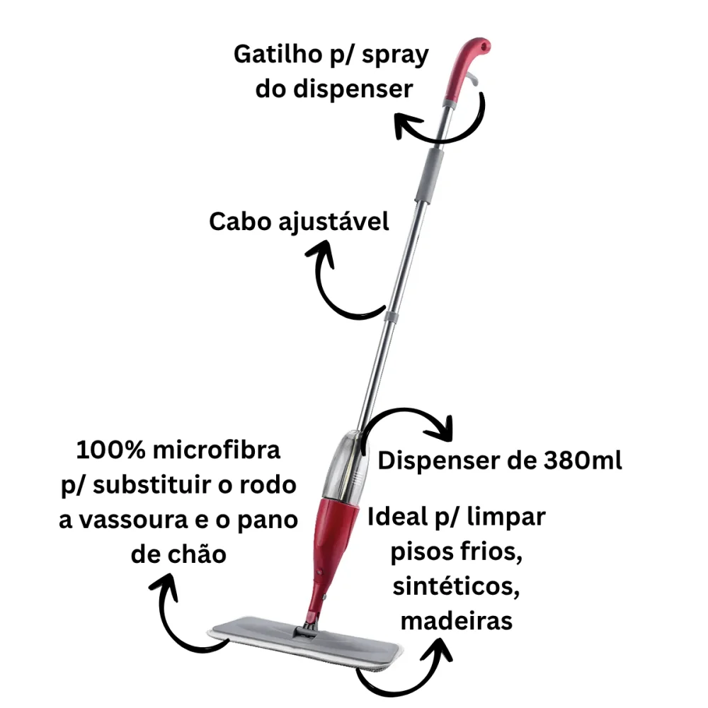 Mop Spray Com Dispenser 380ml Paramount