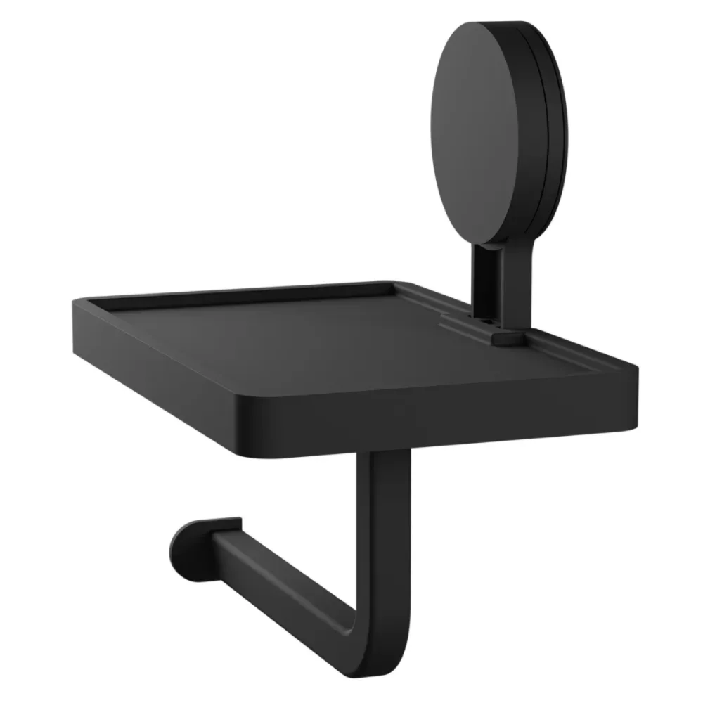 Kit Completo Para Banheiro Sem Furo 6 Peças Preto Fosco Astra
